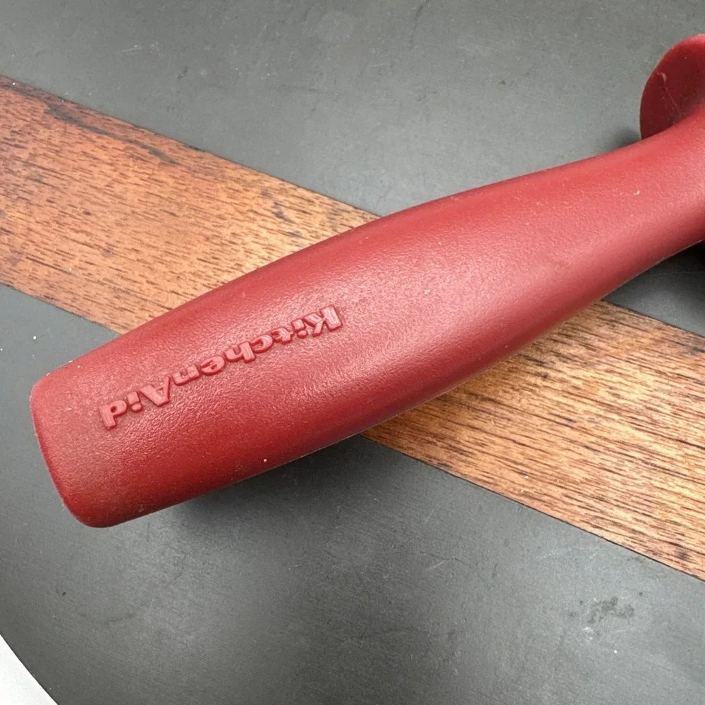 Vintage HTF KitchenAid Red Sharpening Honing Knife Tool 13.5